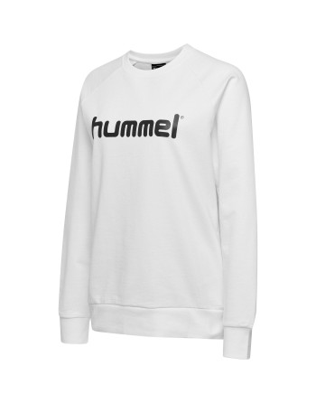 hmlGO COTTON LOGO SWEATSHIRT WOMAN / Basic Damen Sweatshirt für Sport und Freizeit
