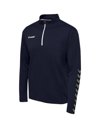 hmlAUTHENTIC HALF ZIP SWEATSHIRT / Sweatshirt aus gestricktem Polyester