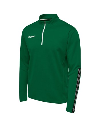 hmlAUTHENTIC HALF ZIP SWEATSHIRT / Sweatshirt aus gestricktem Polyester
