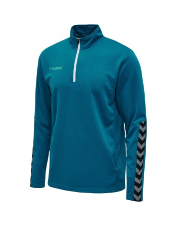 hmlAUTHENTIC HALF ZIP SWEATSHIRT / Sweatshirt aus gestricktem Polyester