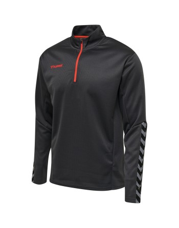 hmlAUTHENTIC HALF ZIP SWEATSHIRT / Sweatshirt aus gestricktem Polyester