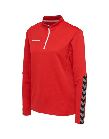 hmlAUTHENTIC HALF ZIP SWEATSHIRT WO / Sweatshirt aus gestricktem Polyester