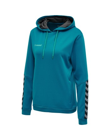 hmlAUTHENTIC POLY HOODIE WOMAN / Kapuzenpullover aus gestricktem Polyester