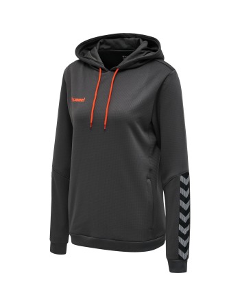 hmlAUTHENTIC POLY HOODIE WOMAN / Kapuzenpullover aus gestricktem Polyester