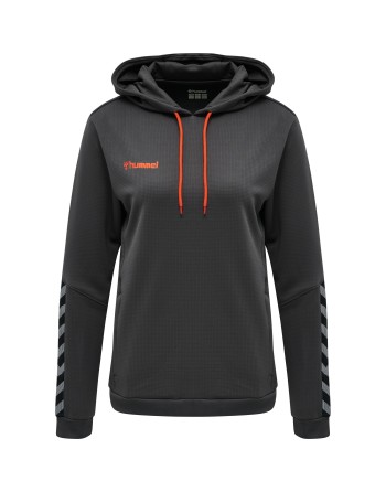 hmlAUTHENTIC POLY HOODIE WOMAN / Kapuzenpullover aus gestricktem Polyester