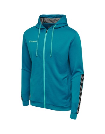 hmlAUTHENTIC POLY ZIP HOODIE / Kapuzenjacke aus gestricktem Polyester