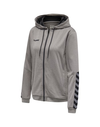hmlAUTHENTIC POLY ZIP HOODIE WOMAN / Kapuzenjacke aus gestricktem Polyester