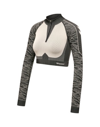 hmlMT MILA SEAMLESS CROP HALF ZIP
