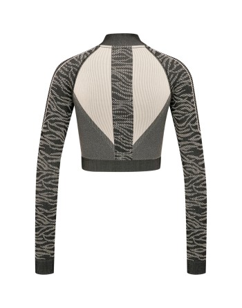 hmlMT MILA SEAMLESS CROP HALF ZIP