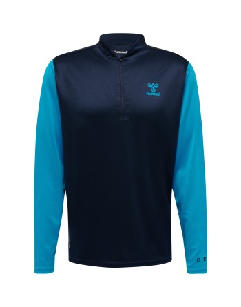 hmlONGRID 1/2 ZIP POLY SWEAT
