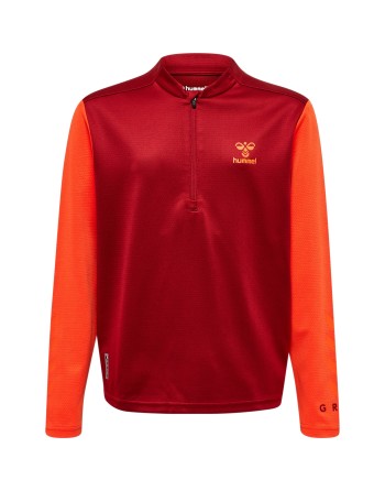 hmlONGRID 1/2 ZIP POLY SWEAT KIDS
