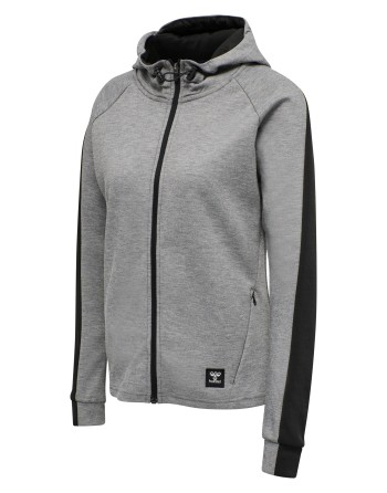 hmlESSI ZIP HOODIE / Kapuzenjacke aus strapazierfähigem Interlockstoff