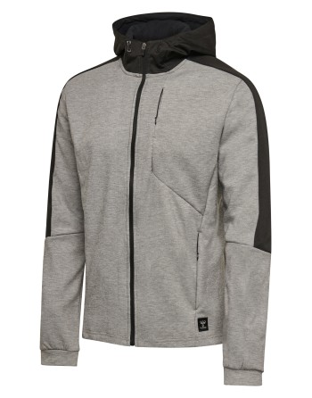 hmlTROPPER ZIP HOODIE / Kapuzenjacke aus strapazierfähigem Interlockstoff