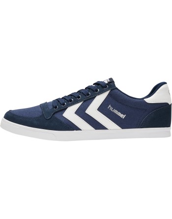 HUMMEL SLIMMER STADIL LOW / Material aus Leinen/Wildleder.