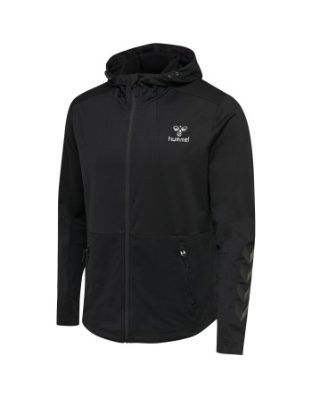 hmlASTON ZIP HOODIE / Kapuzenjacke aus leicht angerautem Jerseystoff
