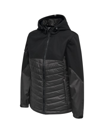 hmlNORTH HYBRID JACKET WOMAN / Oberer Jackenteil und Kapuze aus Softshell-Material mit Fleece-Innenseite (WP3000)
