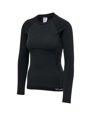 hmlCLEA SEAMLESS TIGHT T-SHIRT L/S / Enges Langarmshirt aus dehnbarem Material
