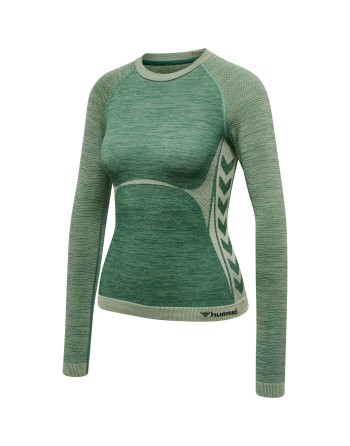 hmlCLEA SEAMLESS TIGHT T-SHIRT L/S / Enges Langarmshirt aus dehnbarem Material