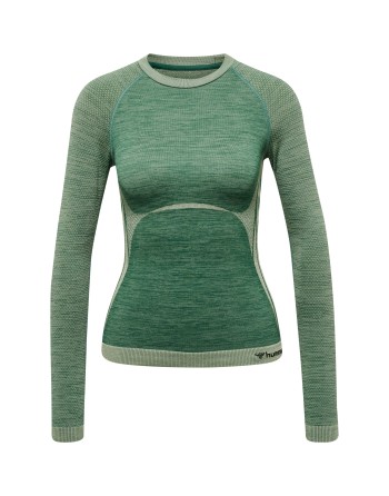 hmlCLEA SEAMLESS TIGHT T-SHIRT L/S / Enges Langarmshirt aus dehnbarem Material