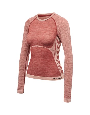 hmlCLEA SEAMLESS TIGHT T-SHIRT L/S / Enges Langarmshirt aus dehnbarem Material