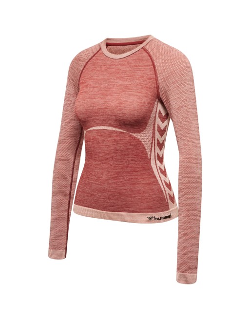 hmlCLEA SEAMLESS TIGHT T-SHIRT L/S / Enges Langarmshirt aus dehnbarem Material