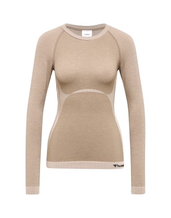 hmlCLEA SEAMLESS TIGHT T-SHIRT L/S / Enges Langarmshirt aus dehnbarem Material