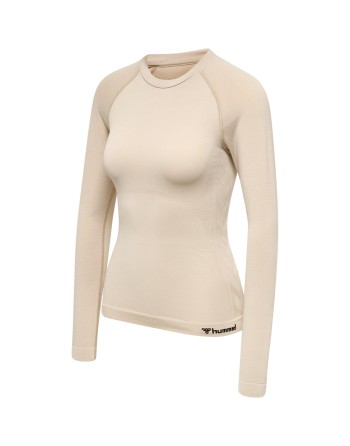 hmlCLEA SEAMLESS TIGHT T-SHIRT L/S / Enges Langarmshirt aus dehnbarem Material