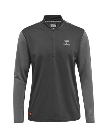 hmlPRO GRID HALF ZIP TRAINING L/S