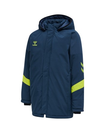 hmlLEAD BENCH JACKET KIDS / Hauptmaterial/Futter: Gewebe / Einsatz: Ribstopgewebe / Polsterung: 180 Gramm auf Wasserbasis