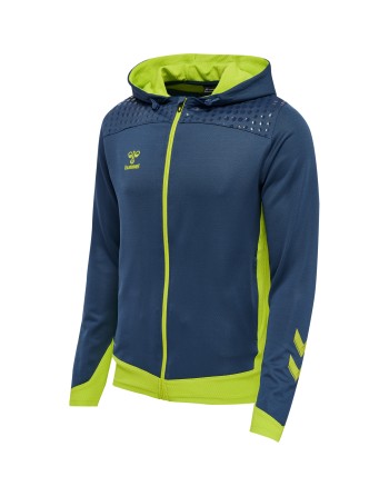 hmlLEAD ZIP POLY HOODIE / Kapuzenjacke aus Sweatstoff auf Wasserbasis