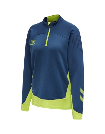 hmlLEAD WOMEN HALF ZIP / Trainingspullover aus Sweatstoff auf Wasserbasis