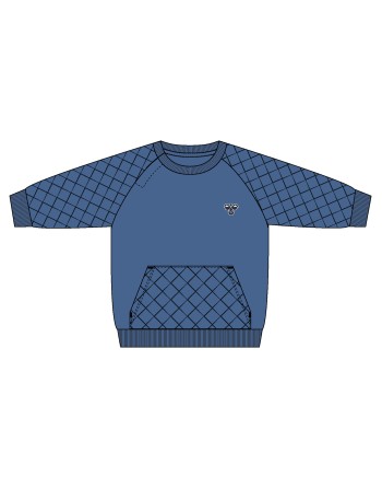 hmlMINI LOOSE QUILT POC SWEATSHIRT