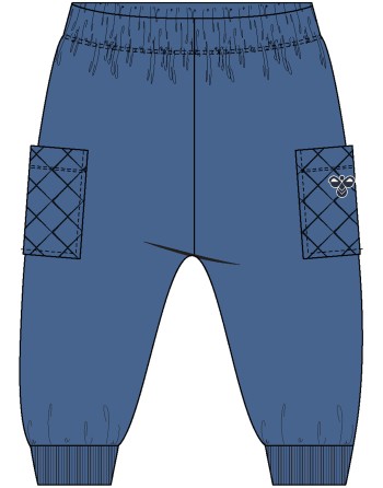hmlMINI LOOSE QUILT POCKET PANTS