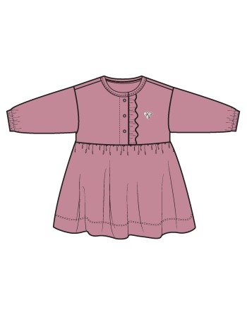 hmlMINI REG PLACKET DRESS
