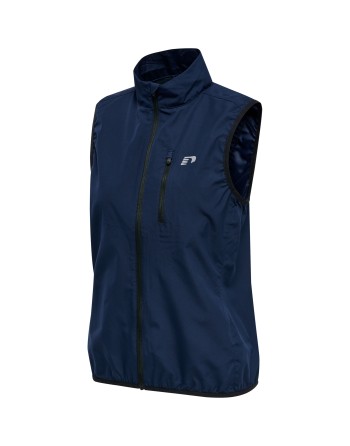 WOMEN'S CORE GILET / Laufweste mit perforiertem Materialeinsatz am Rücken