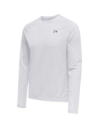 MEN CORE RUNNING T-SHIRT L/S / Langarmshirt aus Mesh-Jerseystoff