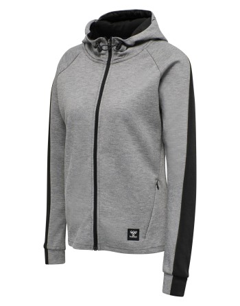 hmlESSI ZIP HOODIE / Kapuzenjacke aus strapazierfähigem Interlockstoff