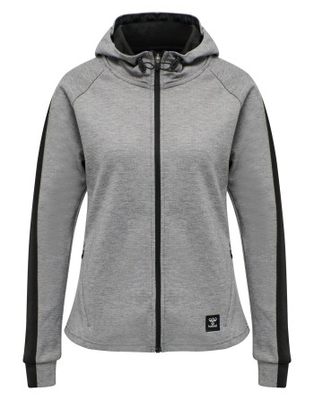 hmlESSI ZIP HOODIE / Kapuzenjacke aus strapazierfähigem Interlockstoff