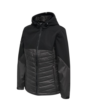 hmlNORTH HYBRID JACKET WOMAN / Oberer Jackenteil und Kapuze aus Softshell-Material mit Fleece-Innenseite (WP3000)