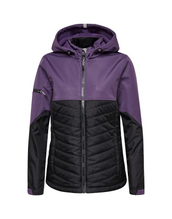 hmlNORTH HYBRID JACKET WOMAN / Oberer Jackenteil und Kapuze aus Softshell-Material mit Fleece-Innenseite (WP3000)