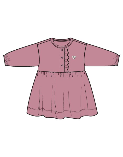 hmlMINI REG PLACKET DRESS