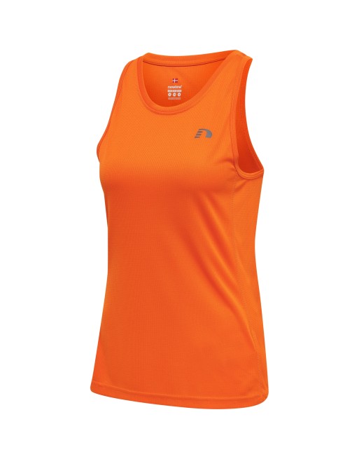 WOMEN CORE RUNNING SINGLET / Tanktop aus Mesh-Jerseystoff