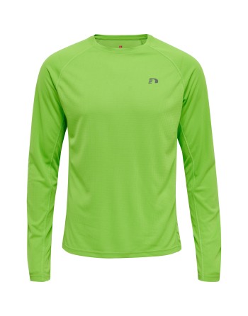 MEN CORE RUNNING T-SHIRT L/S / Langarmshirt aus Mesh-Jerseystoff