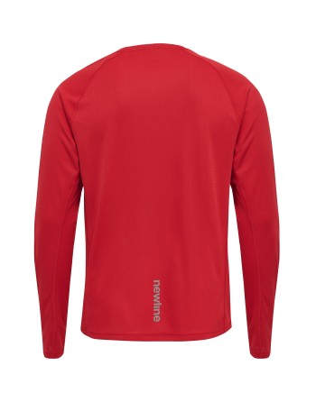 MEN CORE RUNNING T-SHIRT L/S / Langarmshirt aus Mesh-Jerseystoff