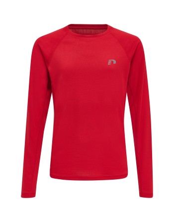 KIDS CORE RUNNING T-SHIRT L/S / Langarmshirt aus Mesh-Jerseystoff