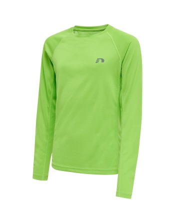 KIDS CORE RUNNING T-SHIRT L/S / Langarmshirt aus Mesh-Jerseystoff