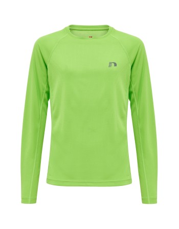 KIDS CORE RUNNING T-SHIRT L/S / Langarmshirt aus Mesh-Jerseystoff