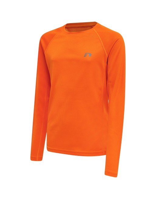 KIDS CORE RUNNING T-SHIRT L/S / Langarmshirt aus Mesh-Jerseystoff