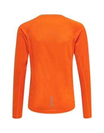 KIDS CORE RUNNING T-SHIRT L/S / Langarmshirt aus Mesh-Jerseystoff