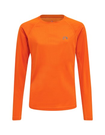 KIDS CORE RUNNING T-SHIRT L/S / Langarmshirt aus Mesh-Jerseystoff